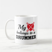 Heart Belongs Drummer Kaffeetasse (Links)