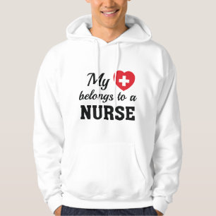 Heart Belongs Nurse Hoodie