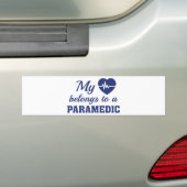 Heart Belongs Paramedic Autoaufkleber (Auf Auto)