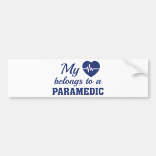 Heart Belongs Paramedic Autoaufkleber