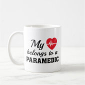 Heart Belongs Paramedic Kaffeetasse (Links)