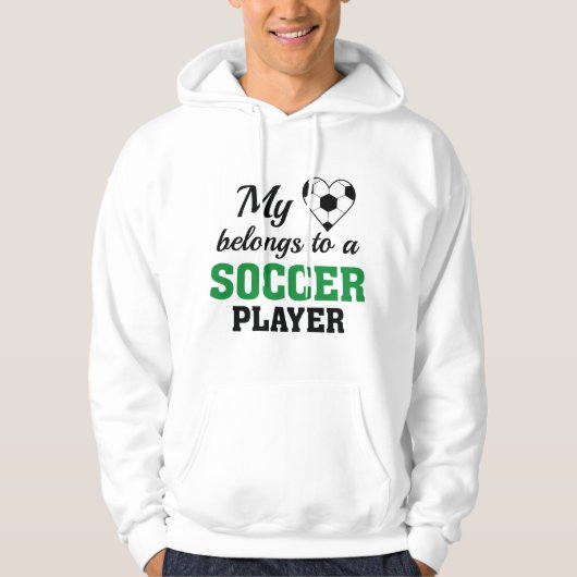 Heart Belongs Soccer Hoodie (Vorderseite)