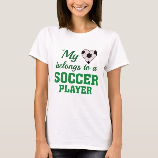 Heart Belongs Soccer T-Shirt (Vorderseite)