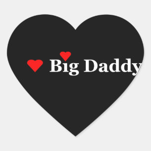 Heart Big Daddy Herz-Aufkleber