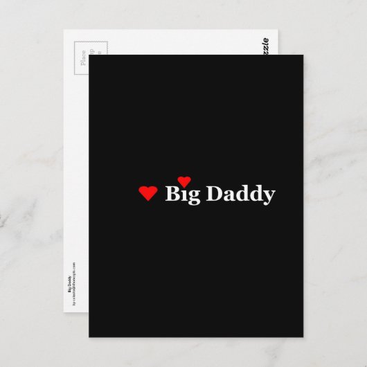 Heart Big Daddy Postkarte (Vorne/Hinten)