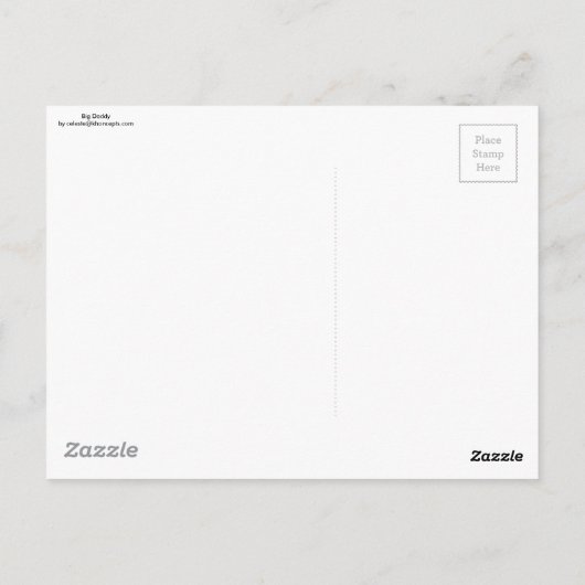 Heart Big Daddy Postkarte (Rückseite)