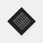 Heart Bike Radfahrer BMX Biker Ex Serviette (Ecke)