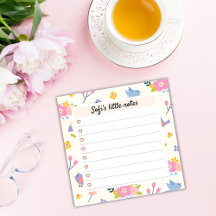 Heart & Birds Blossom - blossom Time Sticky Notes