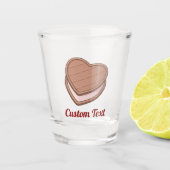Heart Biscuit Shot Glass Schnapsglas (Vorderseite)