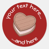 Heart Biscuit Sticker (Vorderseite)