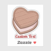 Heart Biscuit Sticker (Blatt)