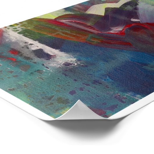 Heart Bits 12x18 Original Art Print Poster (Ecke)