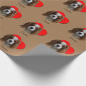 Heart Blenheim Cavalier King Charles Spaniel Liebe Geschenkpapier (Ecke)