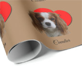Heart Blenheim Cavalier King Charles Spaniel Liebe Geschenkpapier (Rolleneckpunkt)
