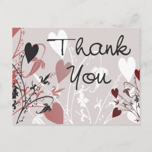 Heart Blossoms Postcard Postkarte