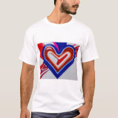 Heart Blue Red Tshirt (Vorderseite)