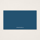 Heart Blue Red Wedding Drink Ticket (Rückseite)