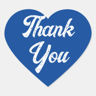 Heart Blue Vielen Dank Sticker
