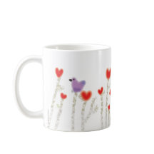 "Heart Blume" Kaffeezubereitung Tasse