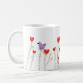 "Heart Blume" Kaffeezubereitung Tasse