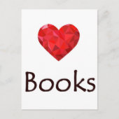 Heart Books Postkarte (Vorderseite)