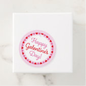 Heart Border Happy Galentine's Day Cirle Geschenk  Geschenkanhänger (Beispiel)