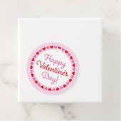 Heart Border Happy Valentine's Day Cirle Geschenk Geschenkanhänger (Beispiel)