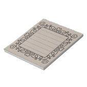 Heart Border  Notizblock (Rotiert)