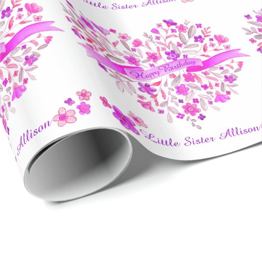 Heart Bouquet Geschenkverpackung Geschenkpapier (Rolleneckpunkt)