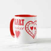 Heart Breaker Valentines Geschenke Tasse (Vorderseite Links)