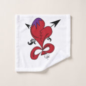 Heart Breakers Balloon Badhandtuch Set (Waschlappen)