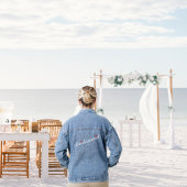 Heart Bridesmaid Wedding Bridal Junggeselinnen-Abs Jeansjacke