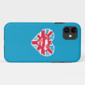Heart British S-Shield Case-Mate iPhone Hülle (Rückseite (Horizontal))