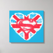 Heart British S-Shield Leinwanddruck (Vorderseite)