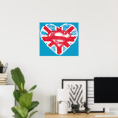 Heart British S-Shield Poster (Heimbüro)