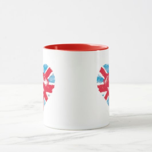 Heart British S-Shield Tasse (Zentrum)