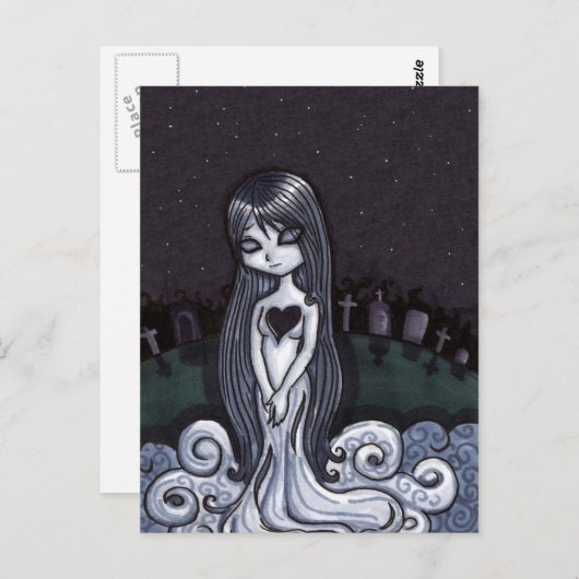 Heart Broken Ghost Postkarte (Vorne/Hinten)