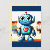 Heart Buddy Einladung (Vorne/Hinten)