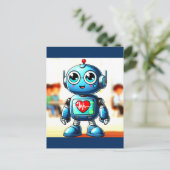 Heart Buddy Postcard Postkarte (Stehend Vorderseite)