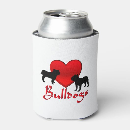 Heart Bulldogs Dosenkühler (Kanne Vorderseite)