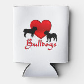 Heart Bulldogs Dosenkühler (Vorderseite)