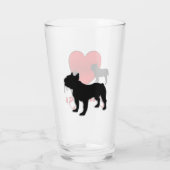 Heart Bulldogs Glas (Rückseite)