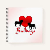 Heart Bulldogs Notizblock (Vorderseite)