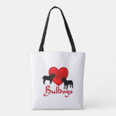 Heart Bulldogs Tasche (Rückseite)
