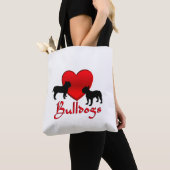 Heart Bulldogs Tasche (Von Nahem)