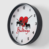 Heart Bulldogs Uhr (Winkel)