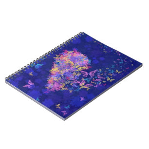 Heart Butterflies Notebook Notizblock