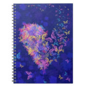 Heart Butterflies Notebook Notizblock (Vorderseite)