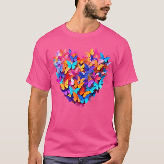 Heart Butterfly Fashion With A Magical Touch T-Shirt (Vorderseite)