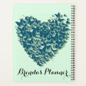 Heart Butterfly Individuelle Name Planner Planer (Rückseite)